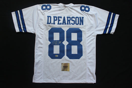 DREW PEARSON DALLAS COWBOYS SIGNED JERSEY wHOF21 Large BAS