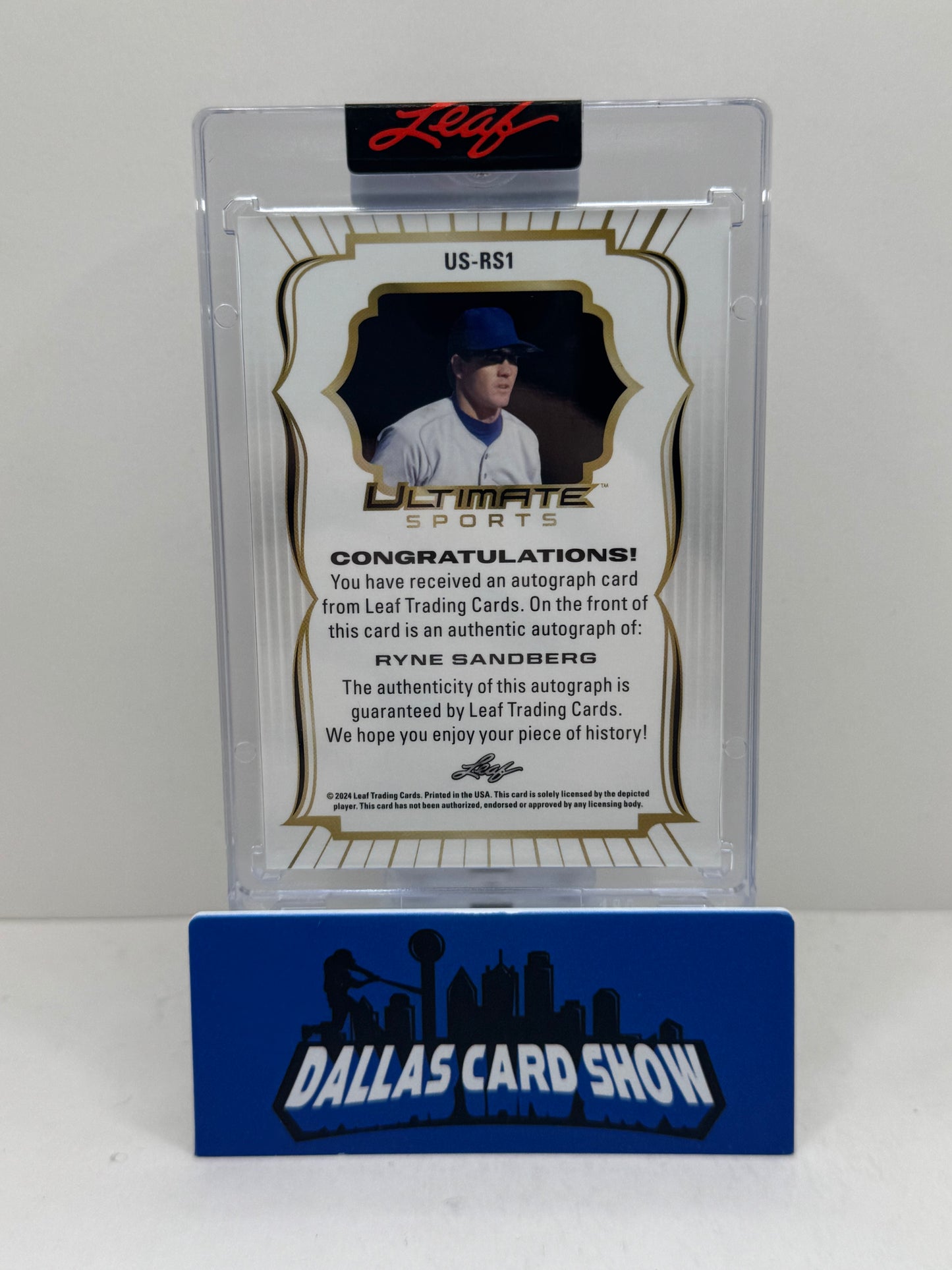 2024 Leaf Ultimate Sports US-RS1 Ryne Sandberg Diamond Autograph /4