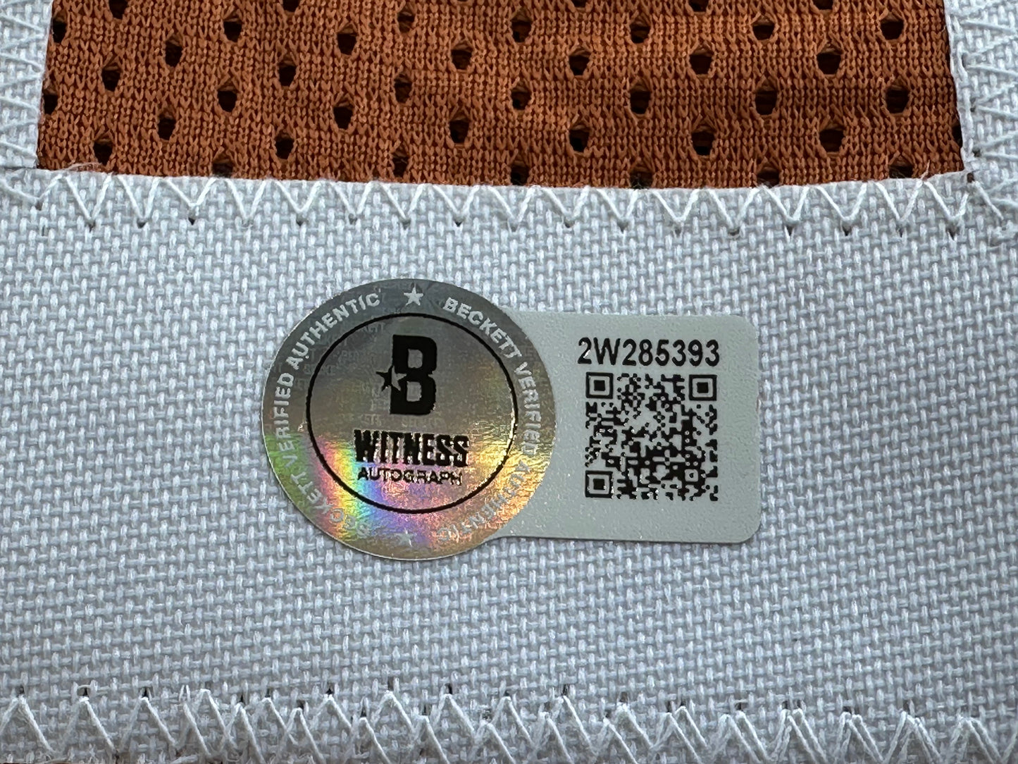 EARL CAMPBELL RICKY WILLIAMS SIGNED ORANGE HEISMAN JERSEY Texas Longhorns BAS