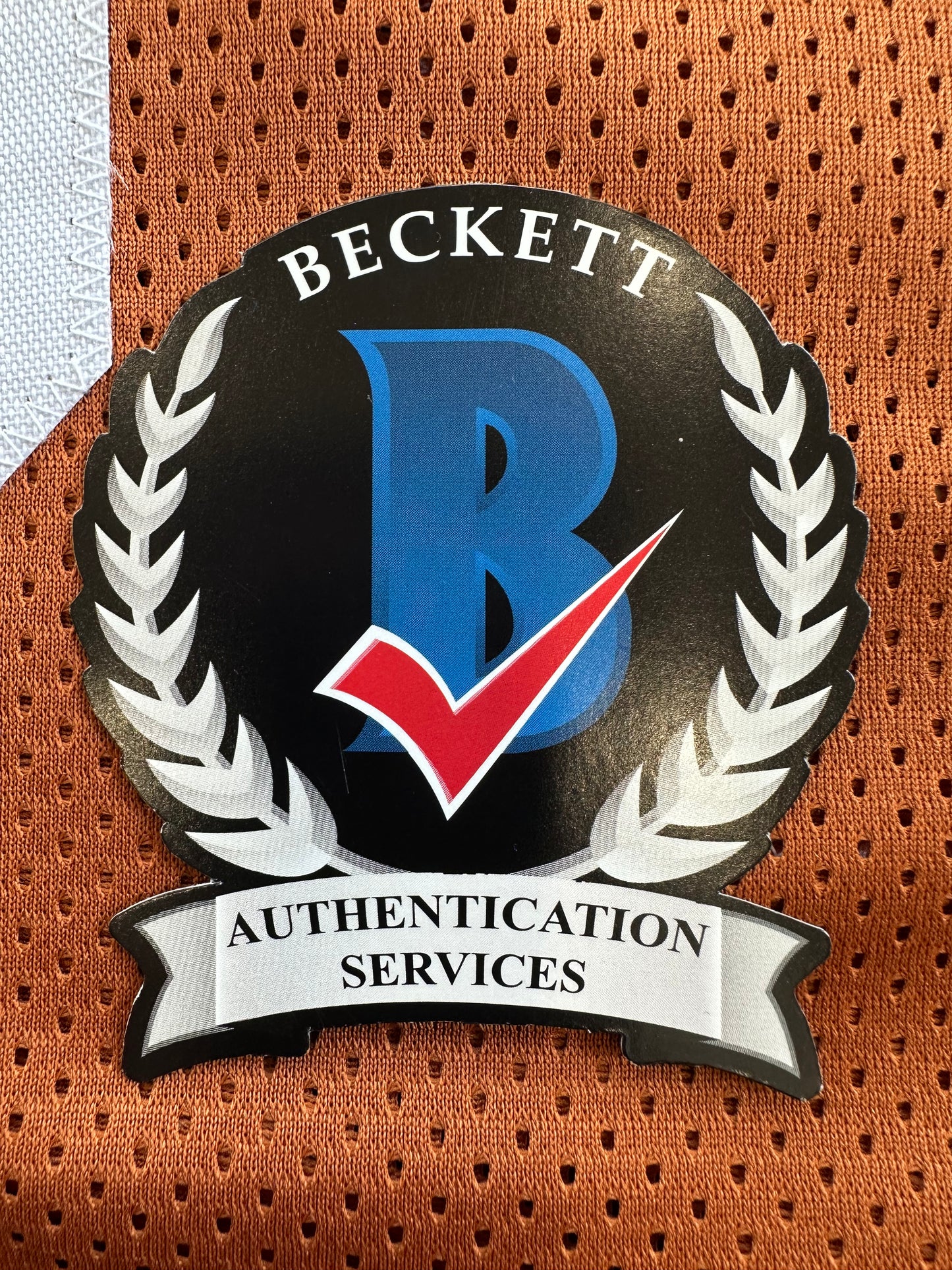 EARL CAMPBELL RICKY WILLIAMS SIGNED ORANGE HEISMAN JERSEY Texas Longhorns BAS