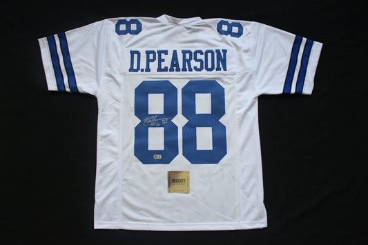DREW PEARSON DALLAS COWBOYS SIGNED JERSEY wHOF21 Large BAS