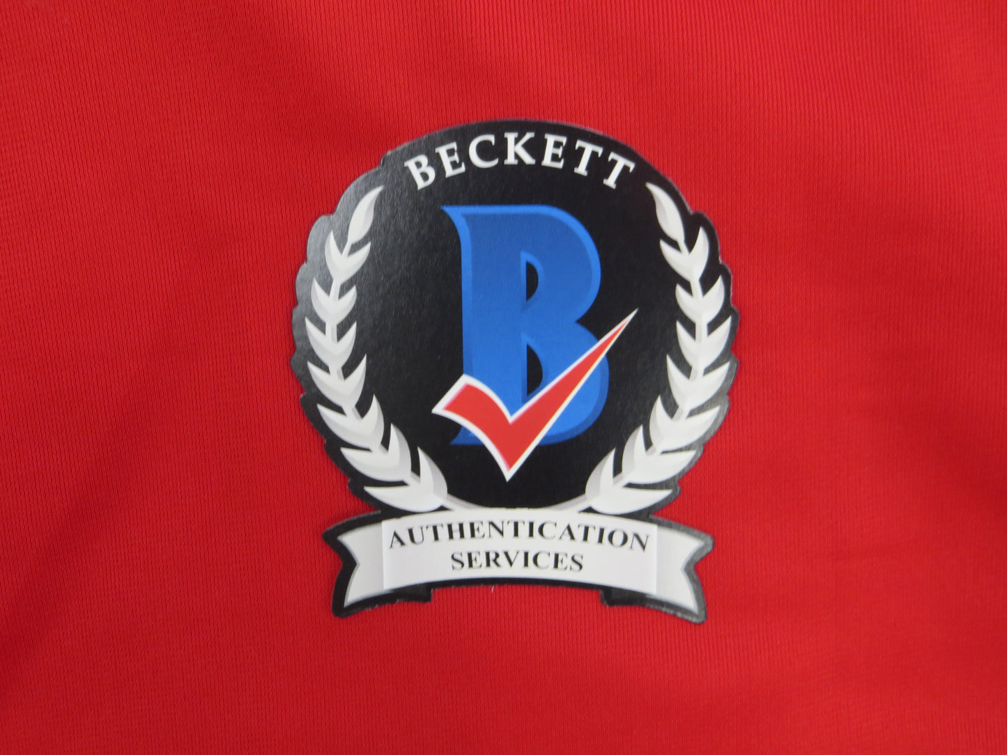 MICHAEL YOUNG TEXAS RANGERS SIGNED RED JERSEY size L BAS COA