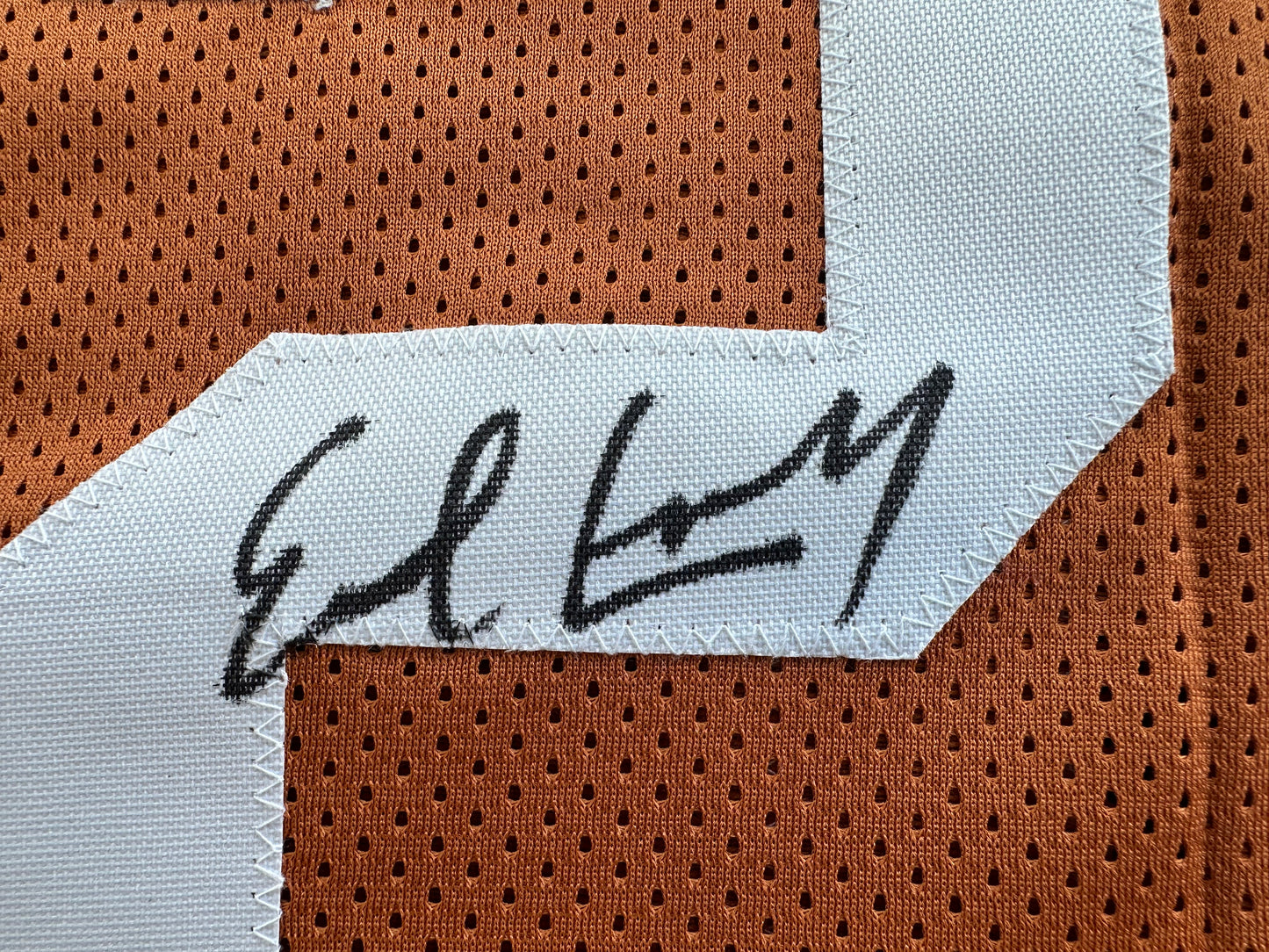 EARL CAMPBELL RICKY WILLIAMS SIGNED ORANGE HEISMAN JERSEY Texas Longhorns BAS