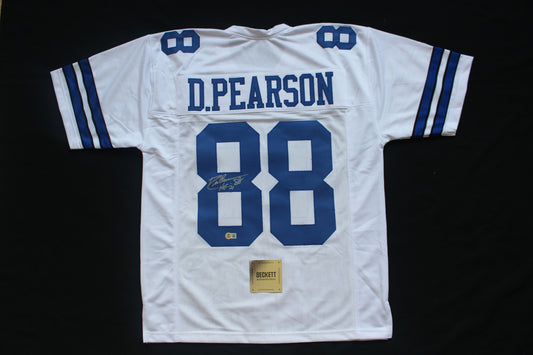 DREW PEARSON DALLAS COWBOYS SIGNED JERSEY wHOF21 Large BAS