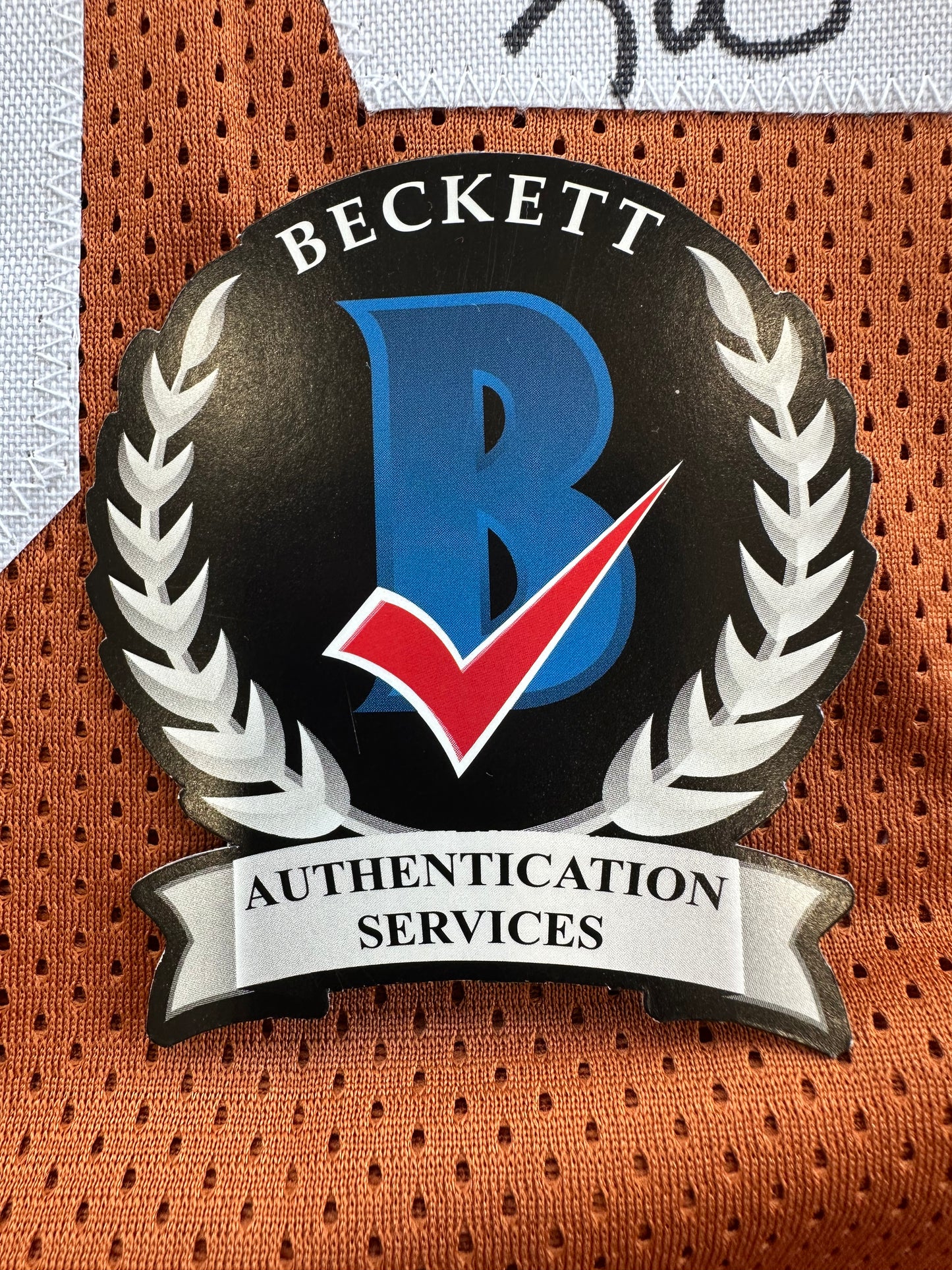 EARL CAMPBELL RICKY WILLIAMS SIGNED ORANGE HEISMAN JERSEY Texas Longhorns BAS