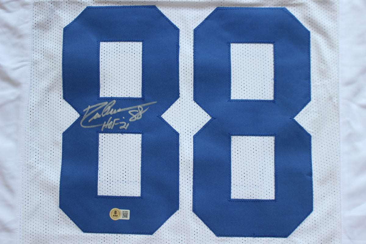 DREW PEARSON DALLAS COWBOYS SIGNED JERSEY wHOF21 Large BAS