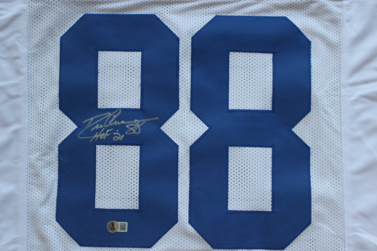DREW PEARSON DALLAS COWBOYS SIGNED JERSEY wHOF21 Large BAS