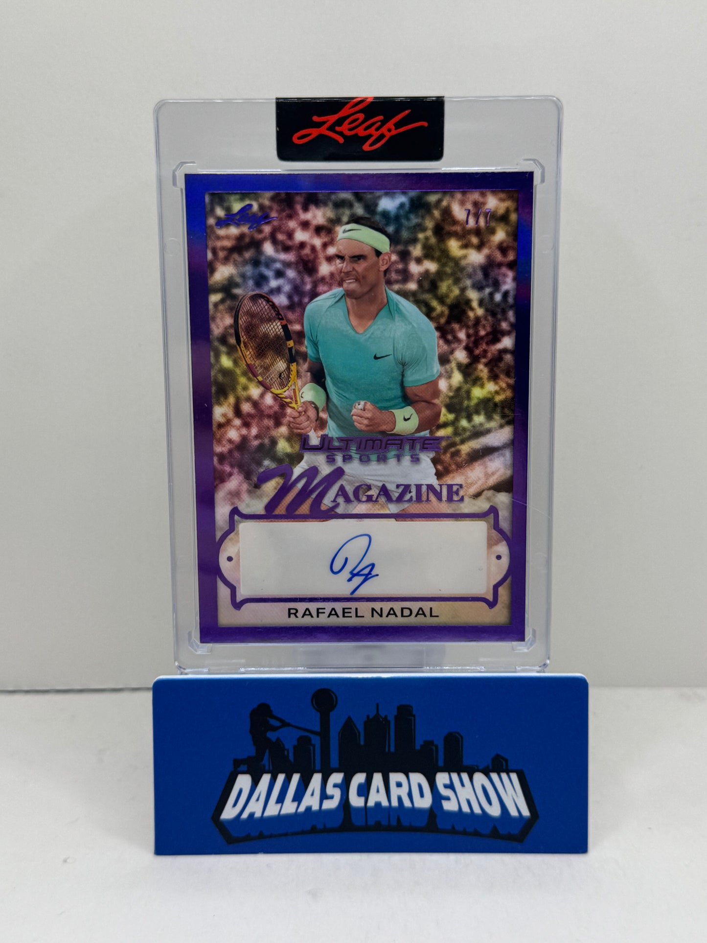 2024 Leaf Ultimate Sports #USM-RN1 Rafael Nadal Purple Magazine Autograph /7