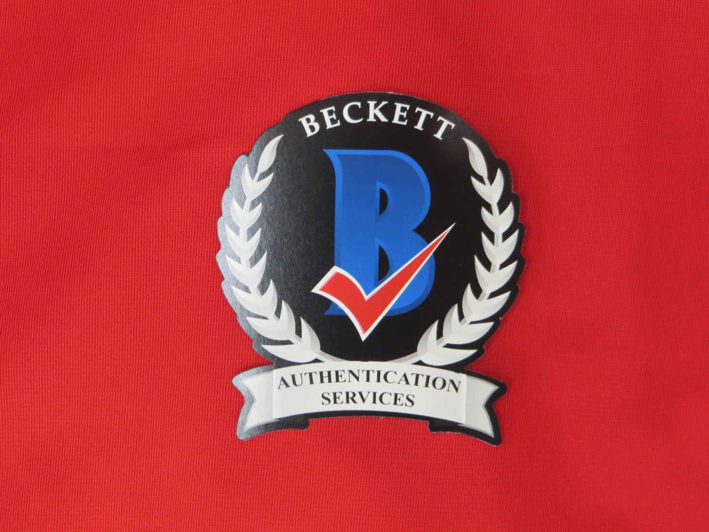 MICHAEL YOUNG TEXAS RANGERS SIGNED RED JERSEY size L BAS COA