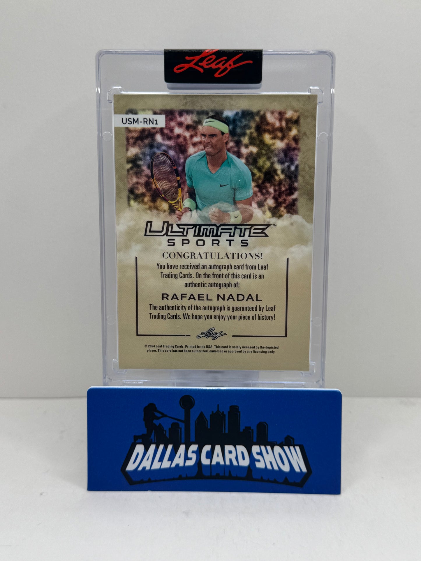 2024 Leaf Ultimate Sports #USM-RN1 Rafael Nadal Purple Magazine Autograph /7