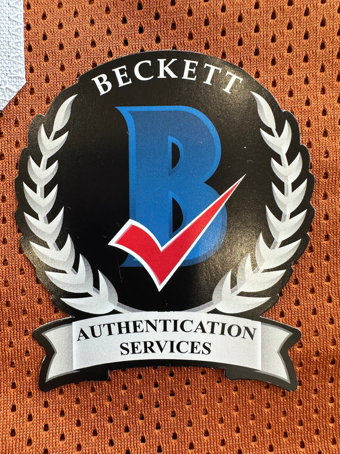 EARL CAMPBELL RICKY WILLIAMS SIGNED ORANGE HEISMAN JERSEY Texas Longhorns BAS