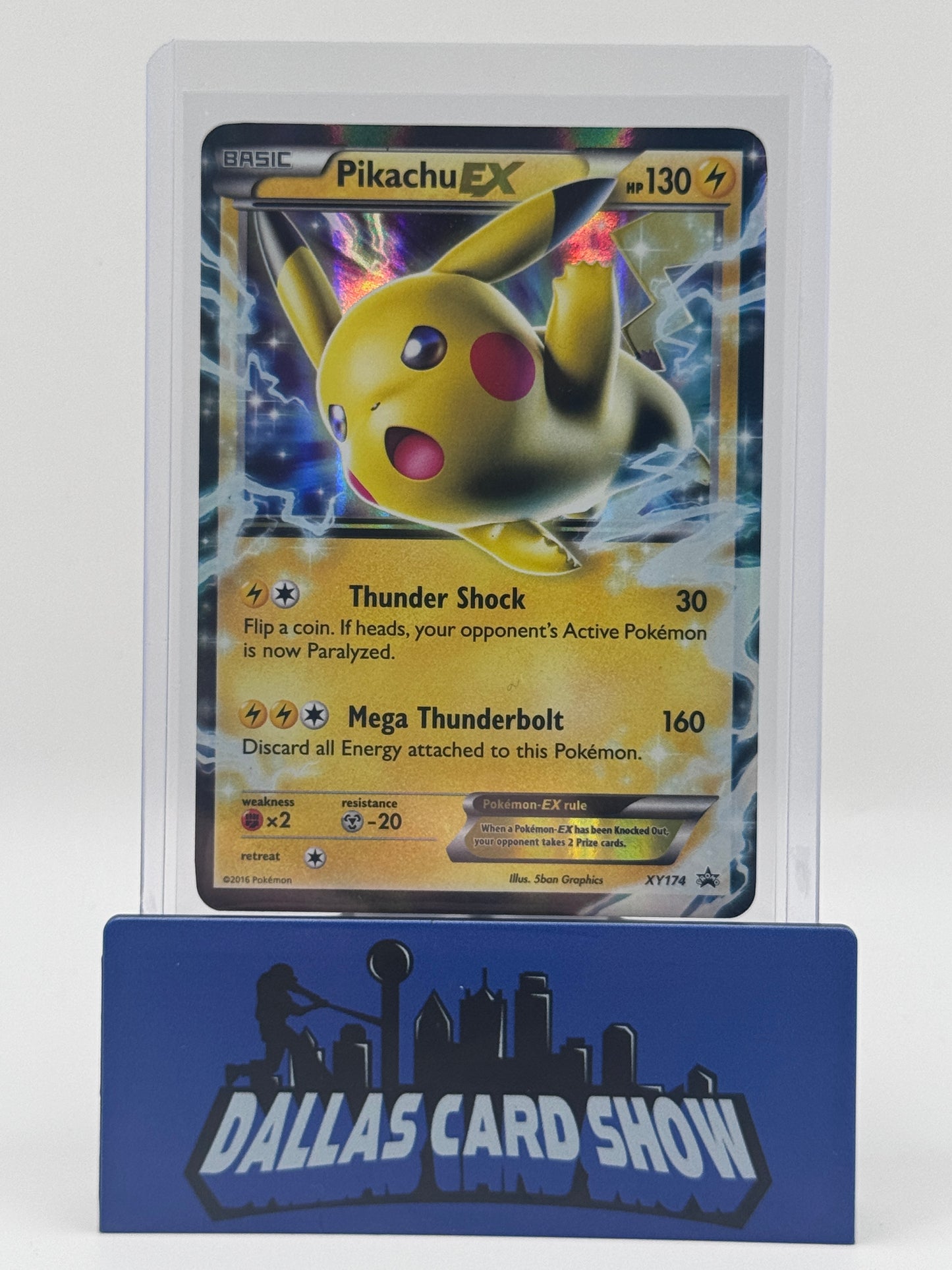 2016 Pokemon - Pikachu EX (PROMO) - XY174 Black Star Promo NM