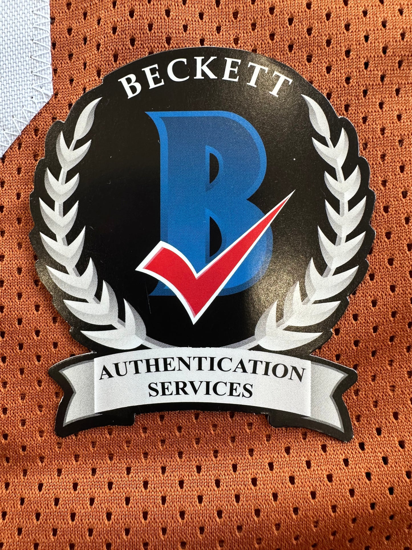 EARL CAMPBELL RICKY WILLIAMS SIGNED ORANGE HEISMAN JERSEY Texas Longhorns BAS