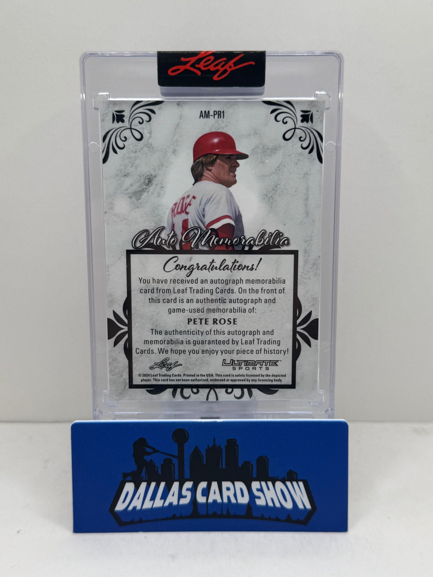 2024 Leaf Ultimate Sports #AM-PR1 Pete Rose Auto Memorabilia /6