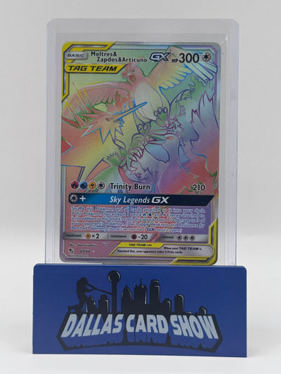 2019 Pokemon - Moltres & Zapdos & Articuno GX (Secret) - 69/68 Hidden Fates NM