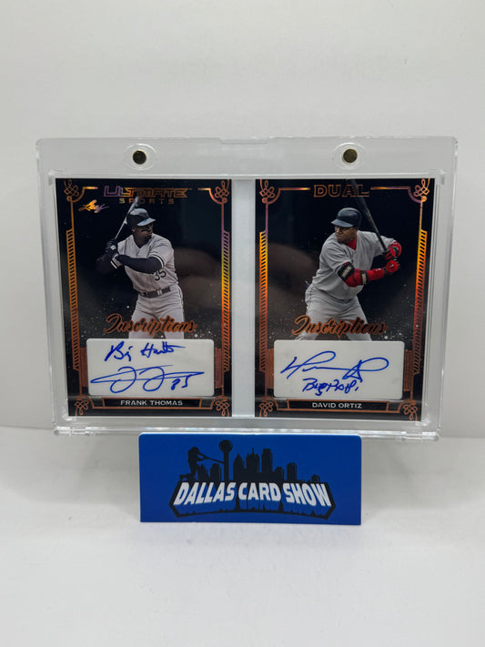2024 Leaf Ultimate Sports Dual Inscriptions Booklet Frank Thomas and David Ortiz /15