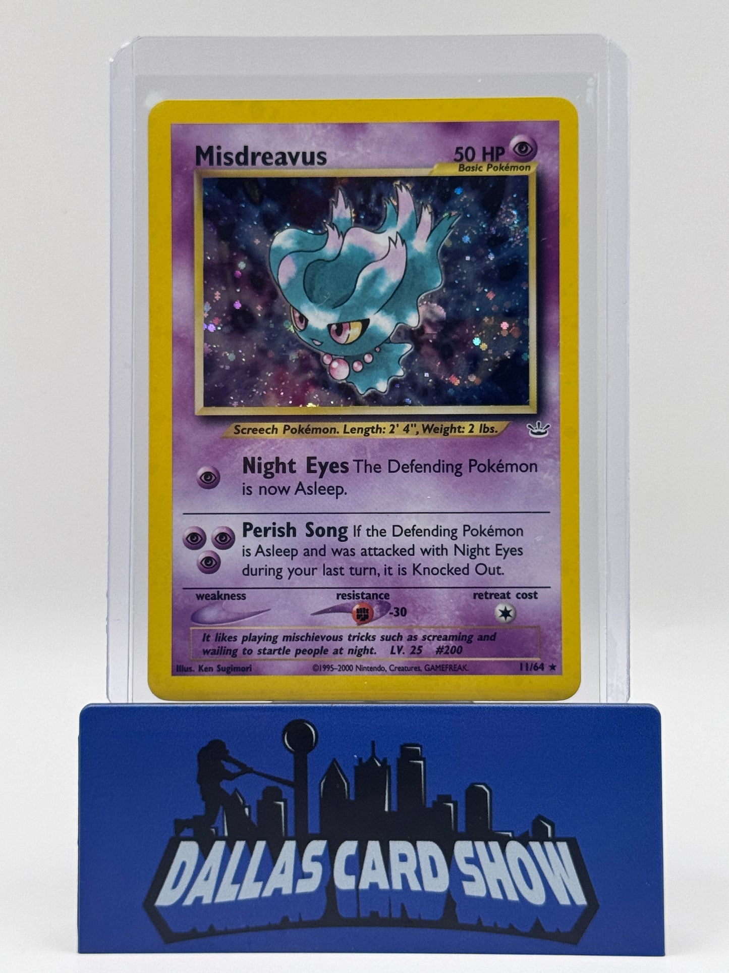 2000 Pokemon - Misdreavus (Holo) - 11/64 Neo Revelation Unlimited NM