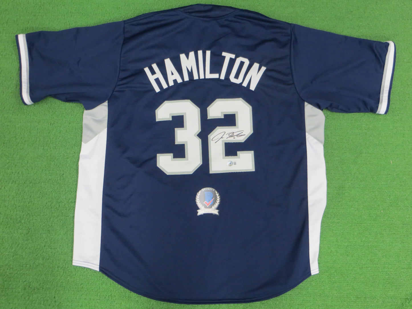 JOSH HAMILTON TEXAS RANGERS ALL STAR SIGNED JERSEY BAS COA