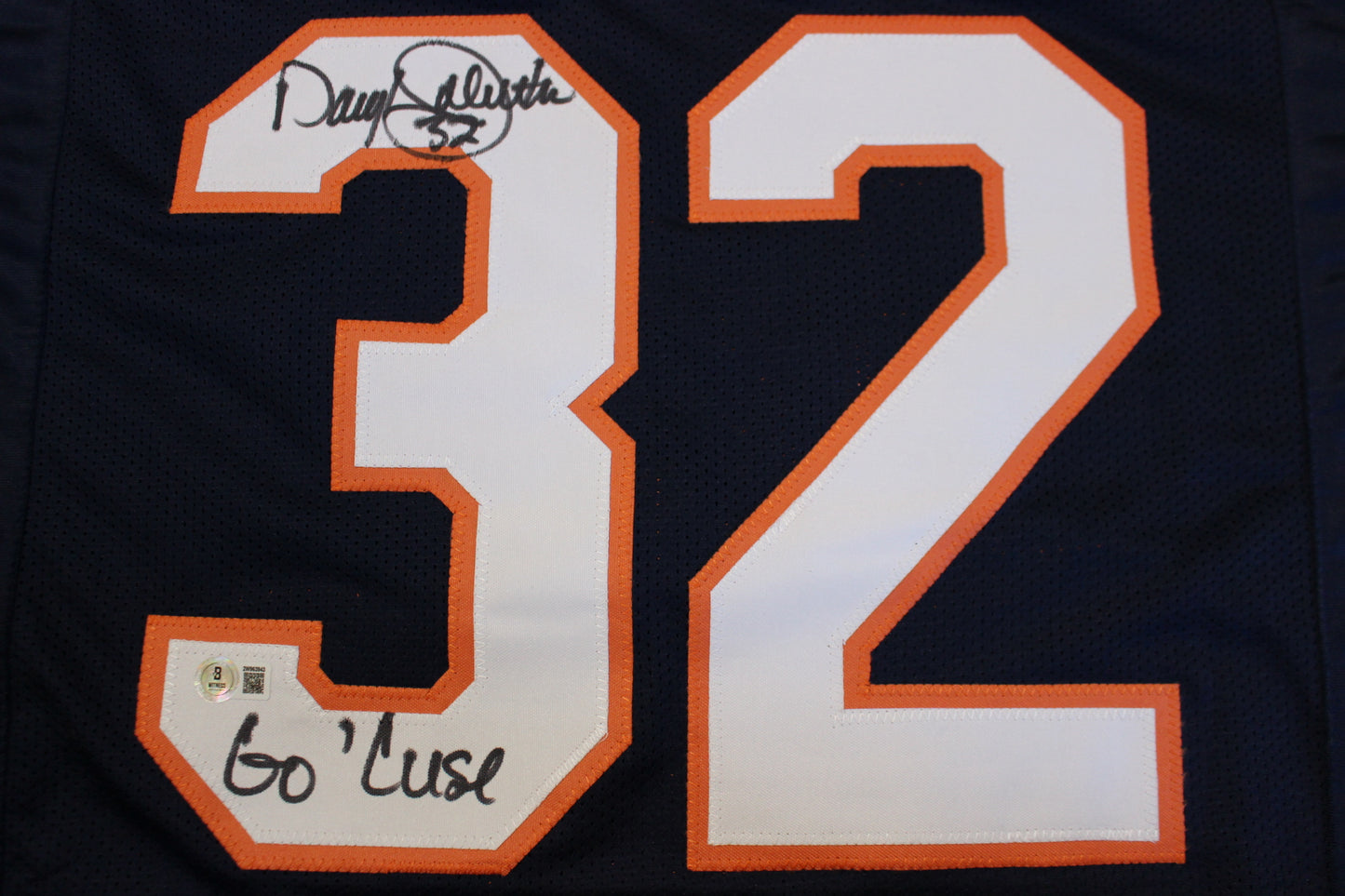 DARYL JOHNSTON SYRACUSE ORANGEMEN SIGNED FOOTBALL JERSEY "Go Cuse" BAS COA