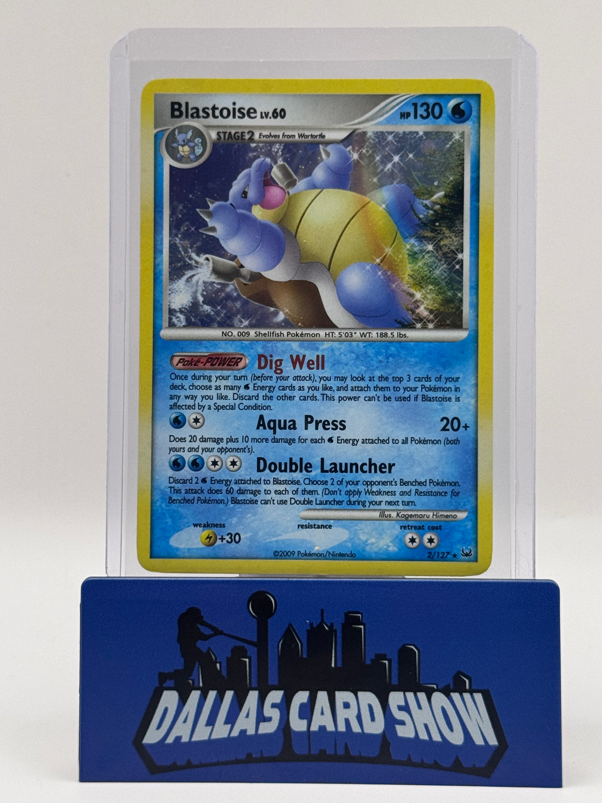 2009 Pokemon - Blastoise (Holo) - 2/127 Platinum LP