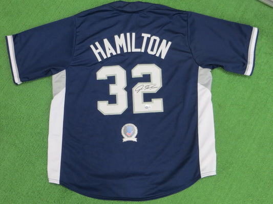 JOSH HAMILTON TEXAS RANGERS ALL STAR SIGNED JERSEY BAS COA