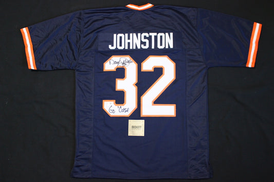 DARYL JOHNSTON SYRACUSE ORANGEMEN SIGNED FOOTBALL JERSEY "Go Cuse" BAS COA