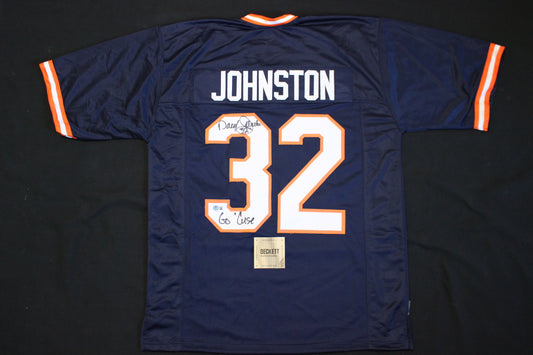 DARYL JOHNSTON SYRACUSE ORANGEMEN SIGNED FOOTBALL JERSEY "Go Cuse" BAS COA