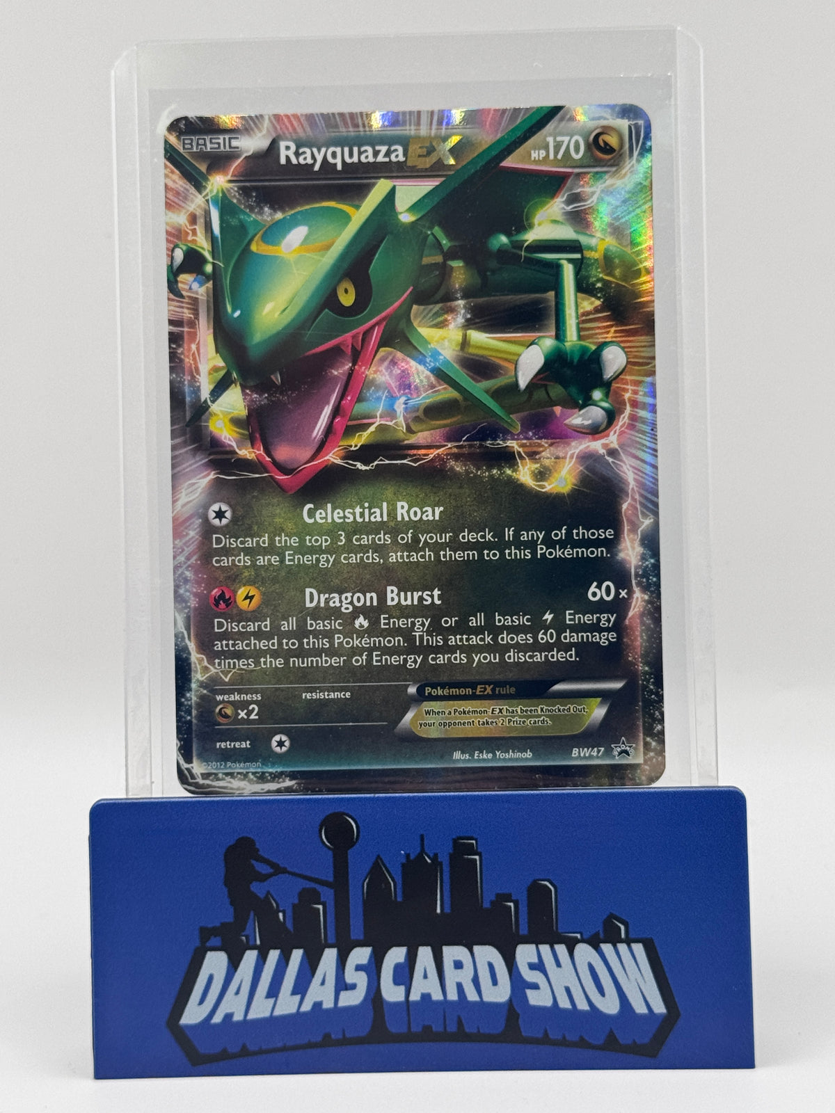 2012 Pokemon - Rayquaza EX (Ultra Rare) - BW47 Black Star Promo LP