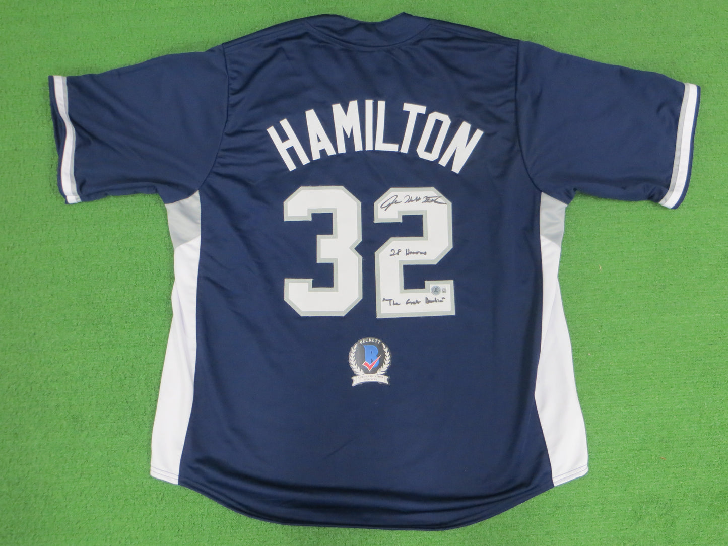 JOSH HAMILTON TEXAS RANGERS ALL STAR SIGNED JERSEY w/28 Homers Hambino BAS