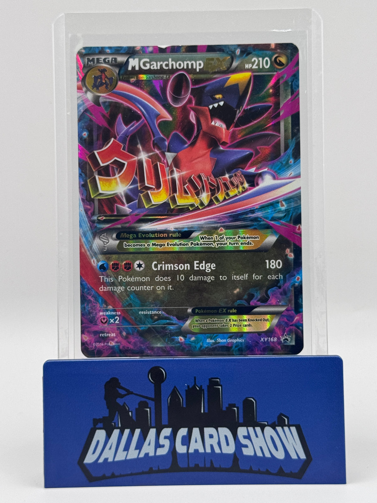 2016 Pokemon - M Garchomp EX (Promo) - XY168 Black Star Promos DMG'd