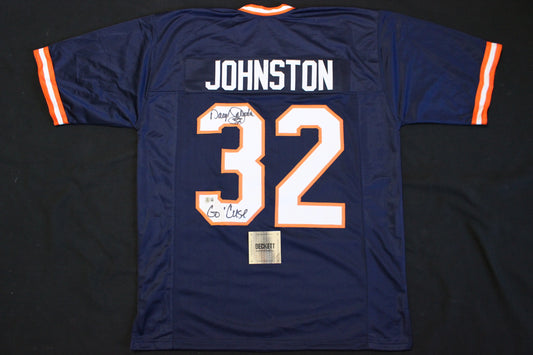 DARYL JOHNSTON SYRACUSE ORANGEMEN SIGNED FOOTBALL JERSEY "Go Cuse" BAS COA