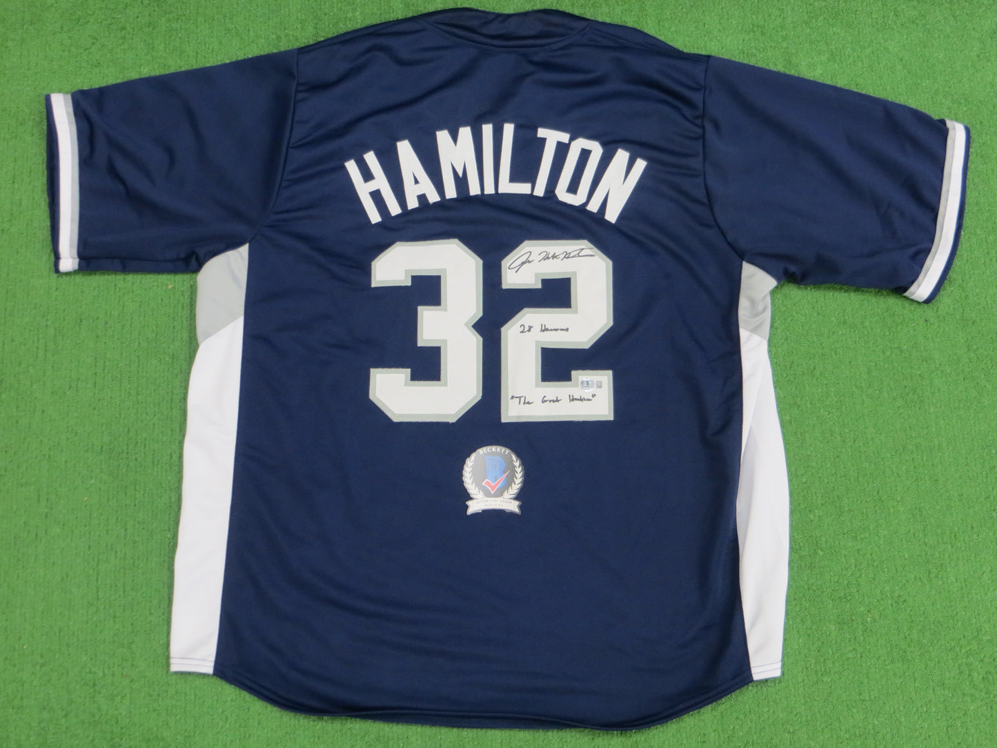 JOSH HAMILTON TEXAS RANGERS ALL STAR SIGNED JERSEY w/28 Homers Hambino BAS