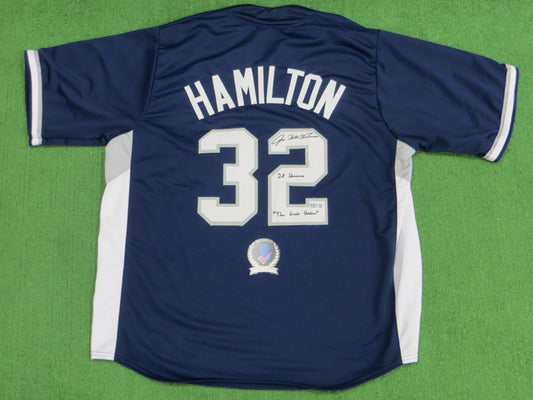 JOSH HAMILTON TEXAS RANGERS ALL STAR SIGNED JERSEY w/28 Homers Hambino BAS
