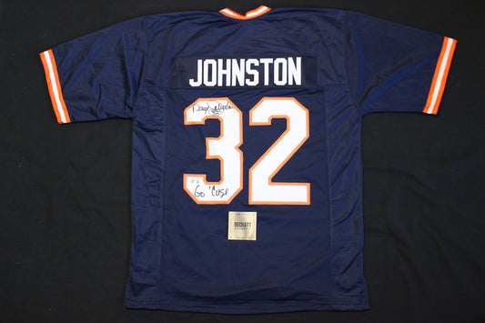 DARYL JOHNSTON SYRACUSE ORANGEMEN SIGNED FOOTBALL JERSEY "Go Cuse" BAS COA