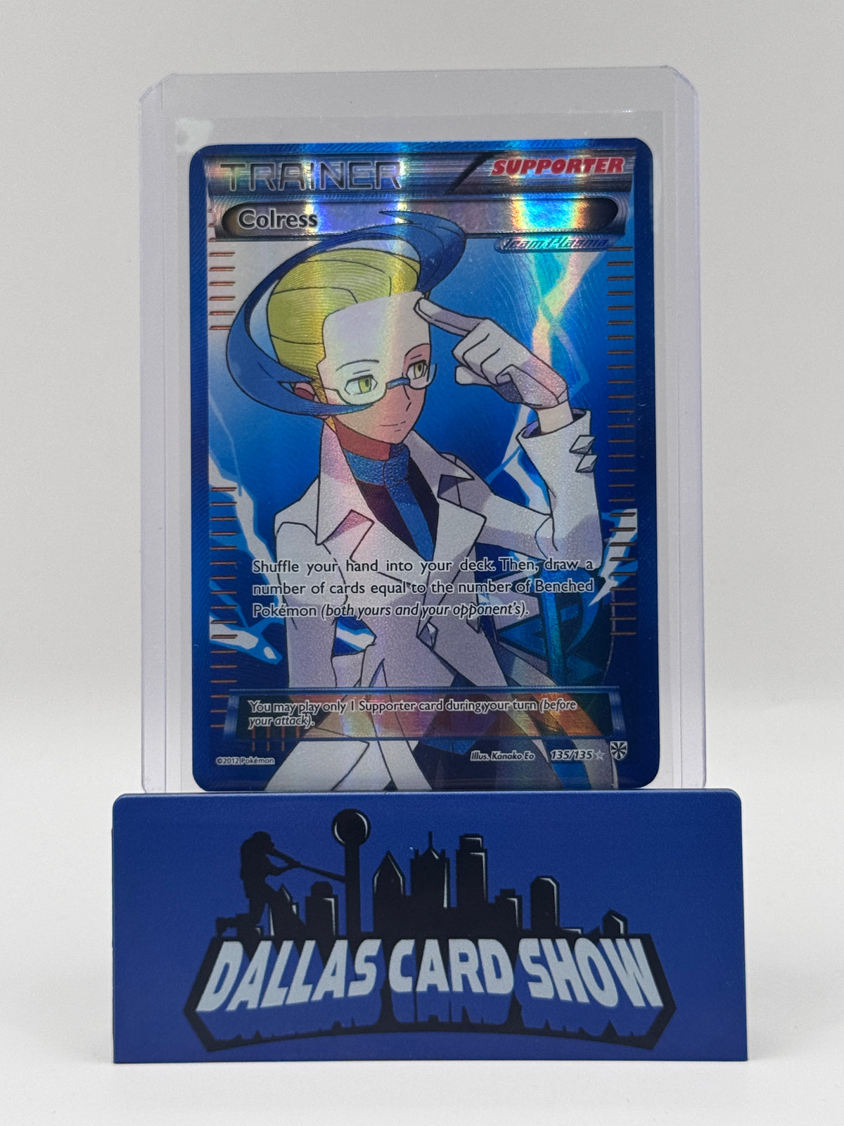 2012 Pokemon - Colress (Team Plasma)(Full Art) - 135/135 Plasma Storm NM