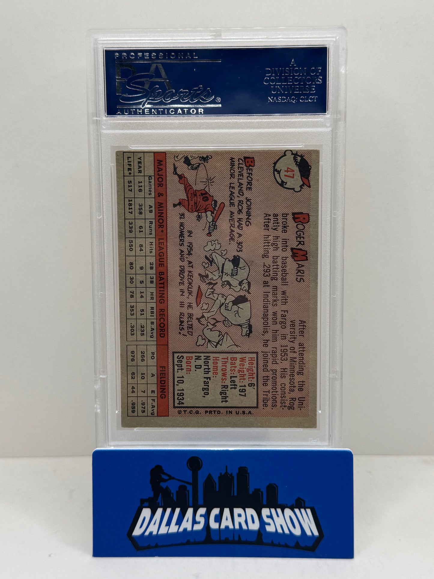 1958 Topps #47 Roger Maris PSA 5