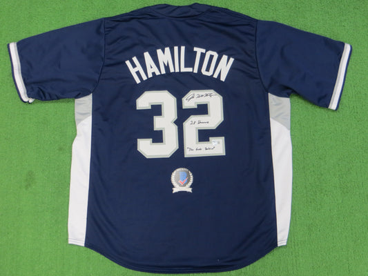 JOSH HAMILTON TEXAS RANGERS ALL STAR SIGNED JERSEY w/28 Homers Hambino BAS