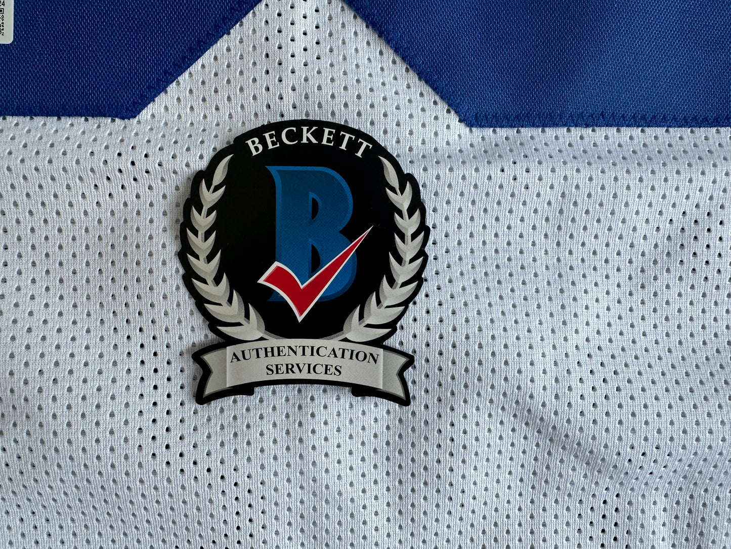 EUGENE LOCKHART DALLAS COWBOYS SIGNED WHITE JERSEY w/MULTI INSCs XL BAS