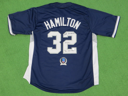 JOSH HAMILTON TEXAS RANGERS ALL STAR SIGNED JERSEY w/28 Homers Hambino BAS