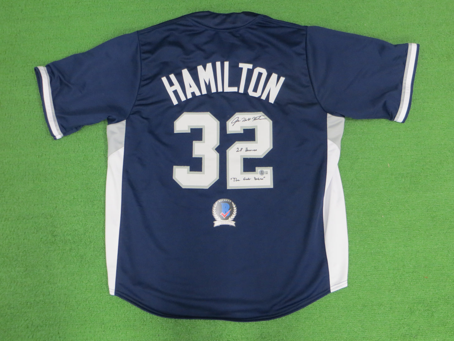 JOSH HAMILTON TEXAS RANGERS ALL STAR SIGNED JERSEY w/28 Homers Hambino BAS