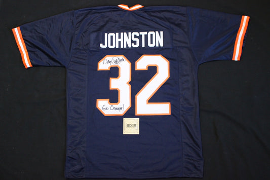 DARYL JOHNSTON SYRACUSE ORANGEMEN SIGNED FOOTBALL JERSEY "Go Orange!" BAS COA