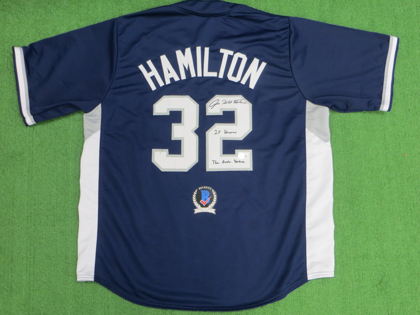 JOSH HAMILTON TEXAS RANGERS ALL STAR SIGNED JERSEY w/28 Homers Hambino BAS