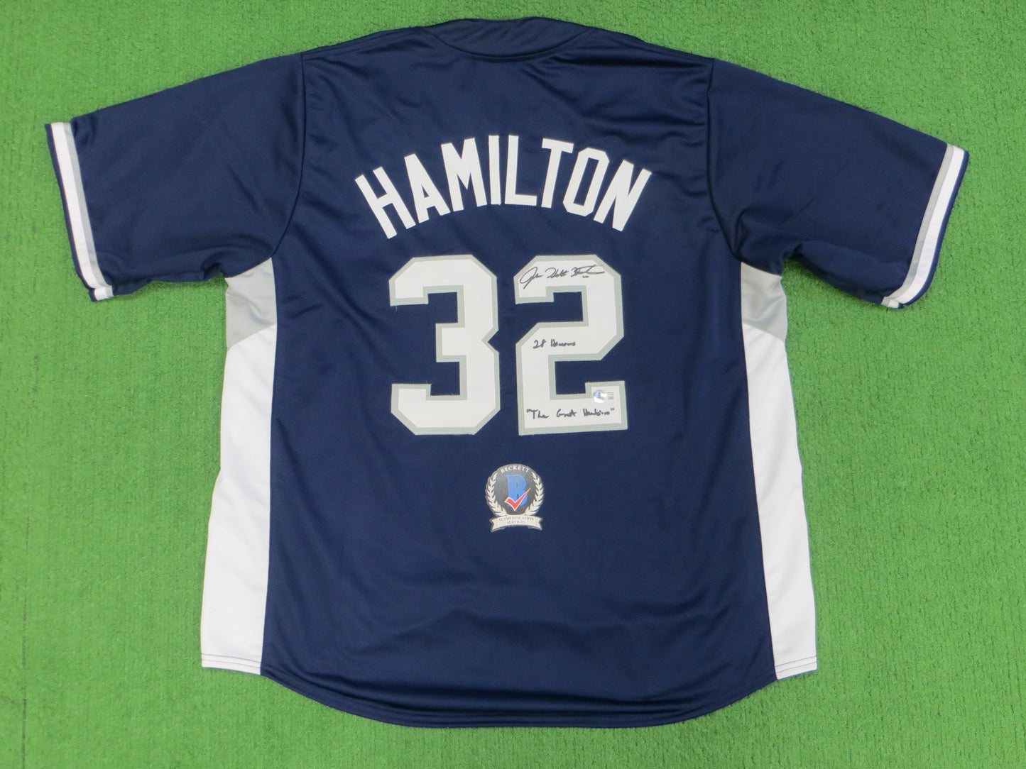 JOSH HAMILTON TEXAS RANGERS ALL STAR SIGNED JERSEY w/28 Homers Hambino BAS