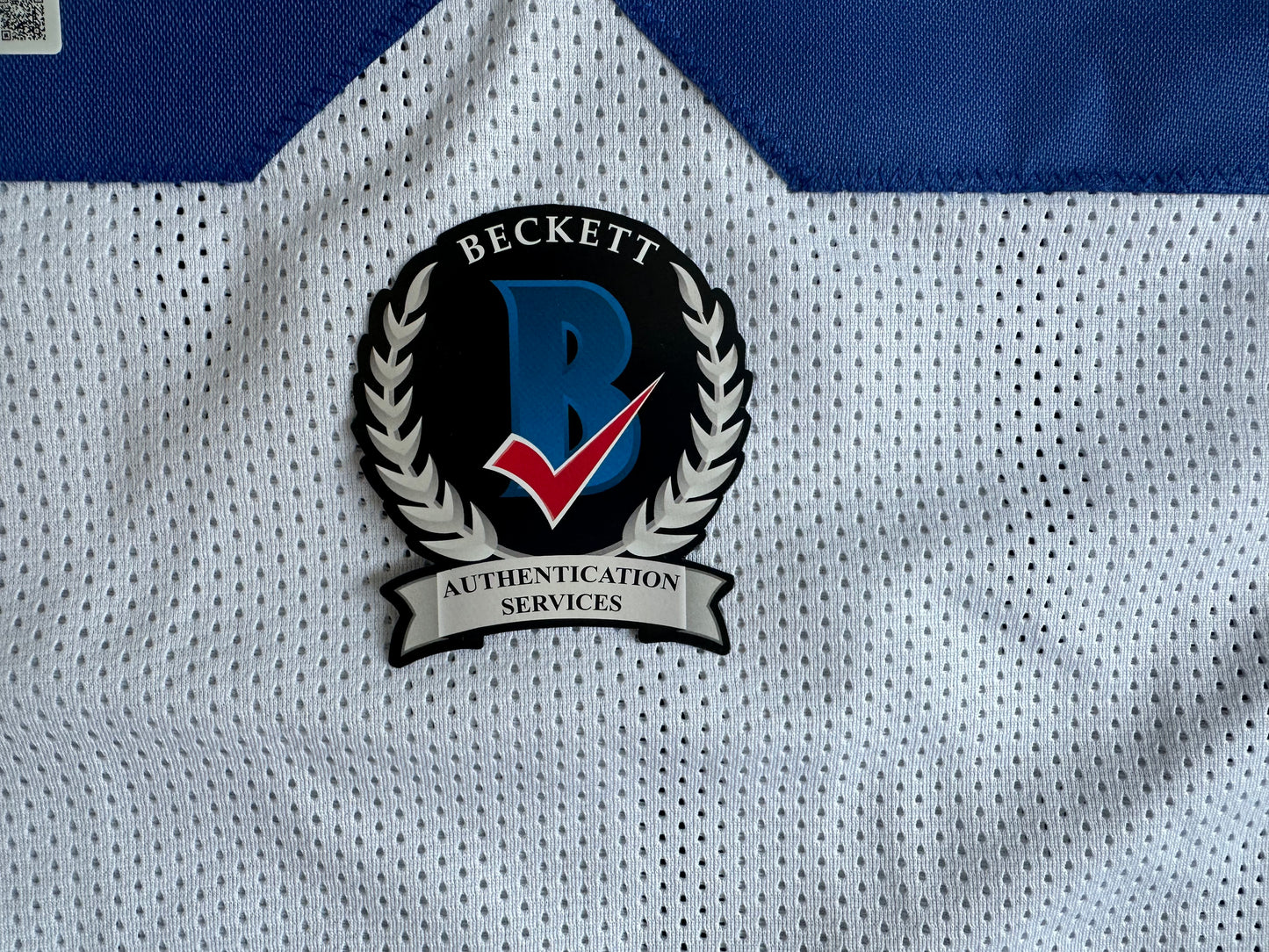 EUGENE LOCKHART DALLAS COWBOYS SIGNED WHITE JERSEY w/MULTI INSCs XL BAS