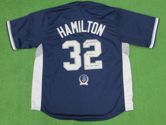 JOSH HAMILTON TEXAS RANGERS ALL STAR SIGNED JERSEY w/28 Homers Hambino BAS