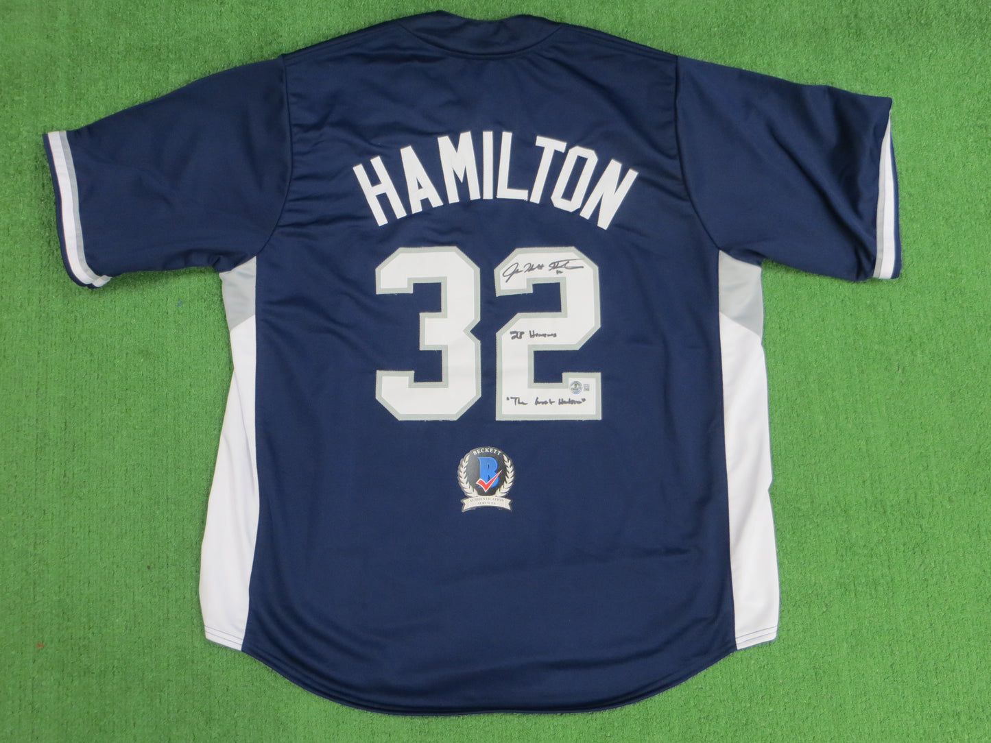 JOSH HAMILTON TEXAS RANGERS ALL STAR SIGNED JERSEY w/28 Homers Hambino BAS