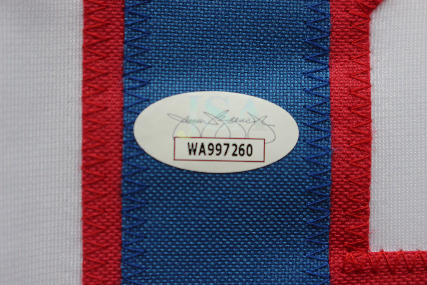 PETE INCAVIGLIA RANGERS WHITE #29 "INKY" "GO RANGERS !" JSA