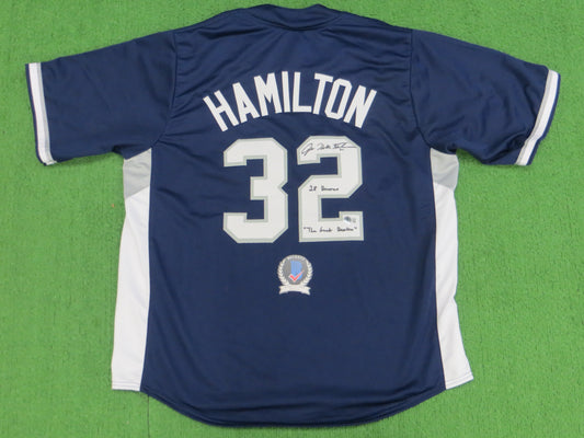 JOSH HAMILTON TEXAS RANGERS ALL STAR SIGNED JERSEY w/28 Homers Hambino BAS