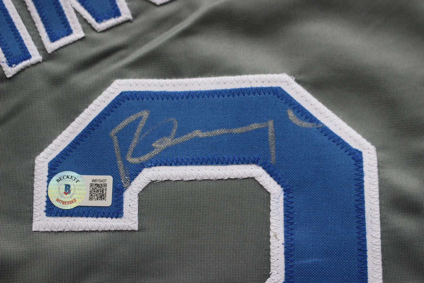 PETE INCAVIGLIA RANGERS GRAY #29 "INKY" "GO RANGERS !"