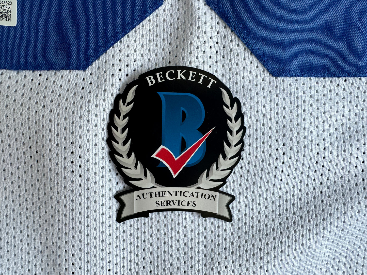 EUGENE LOCKHART DALLAS COWBOYS SIGNED WHITE JERSEY w/MULTI INSCs XL BAS